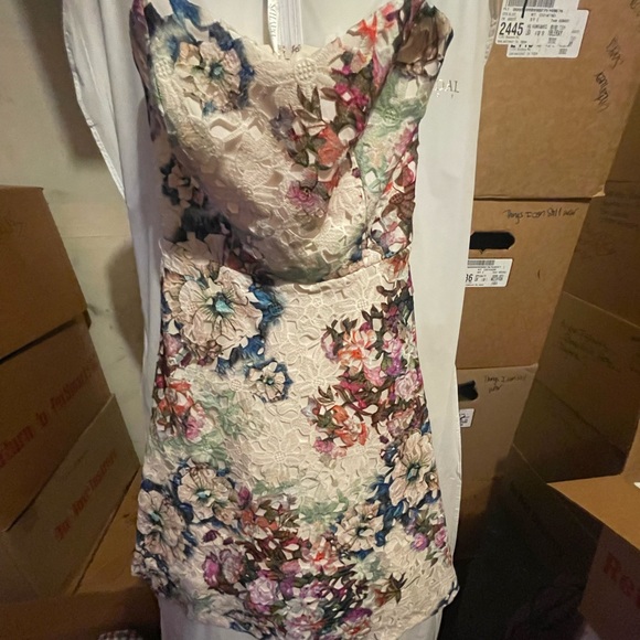 Beautiful Strapless David’s Bridal Size 4 Dress. Worn Once. - Picture 2 of 5